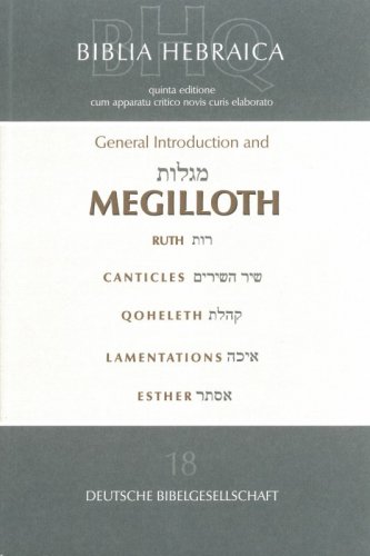 Biblia Hebraica – Megilloth
