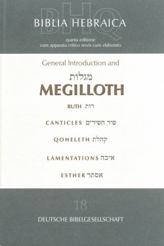 Biblia Hebraica – Megilloth