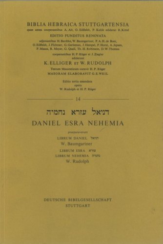 Biblia Hebraica Stuttgartensia - Daniel – Esra – Nehemia