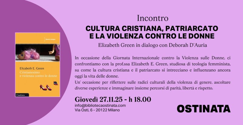 Cultura cristiana, patriarcato e la violenza contro le donne | Milano