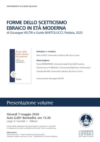 Forme dello scetticismo ebraico in età moderna | Milano