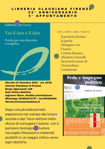 Libreria Claudiana Firenze | 22° anniversario