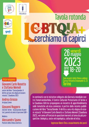 Tavola rotonda LGBTQIA+ ...cerchiamo di capirci – Torino