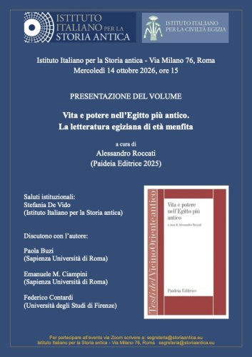 Vita e potere nell'Egitto più antico | Roma