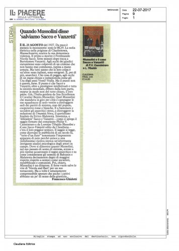 Mussolini e il caso Sacco-Vanzetti