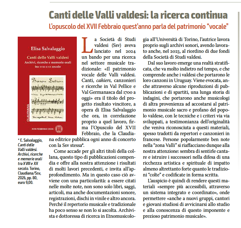 Canti delle Valli valdesi